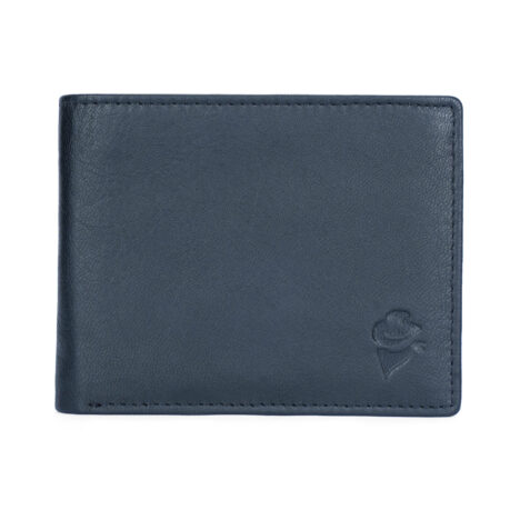 Disky Premium Leather two-Fold Wallet - Black