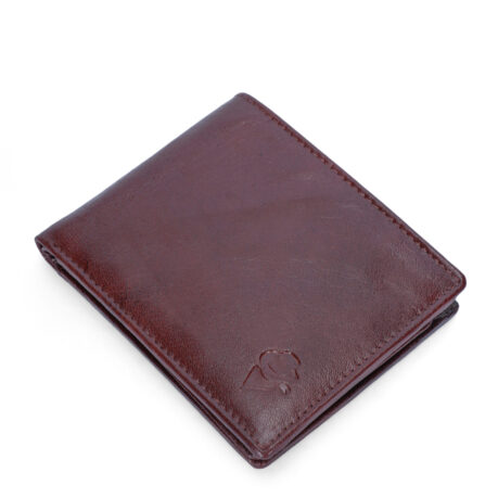Disky Premium Leather two-Fold Wallet - Brown