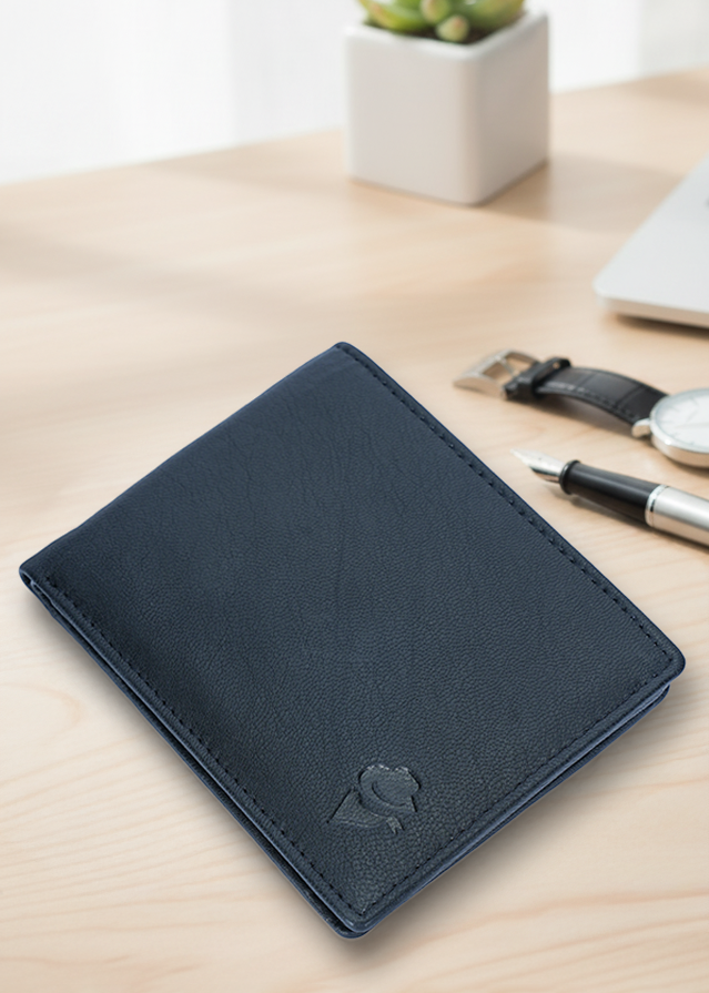 Disky Premium Leather two-Fold Wallet - Black - Image 8