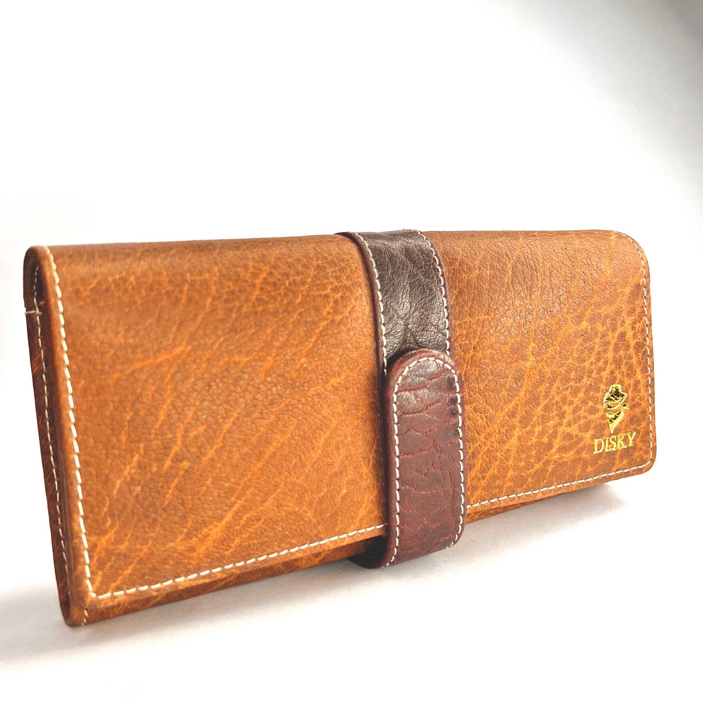 Disky Premium Leather Clutches for Girls - Brown - Image 4