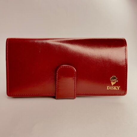 Disky Premium Leather Clutches for Girls - Red