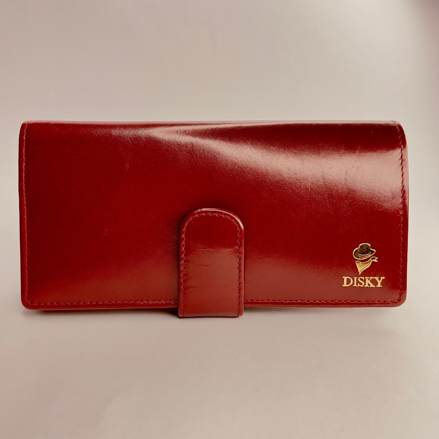 Disky Premium Leather Clutches for Girls - Red