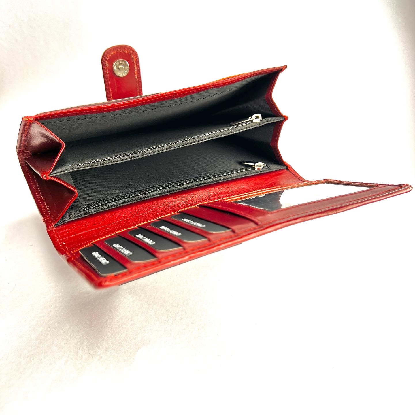 Disky Premium Leather Clutches for Girls - Red - Image 3