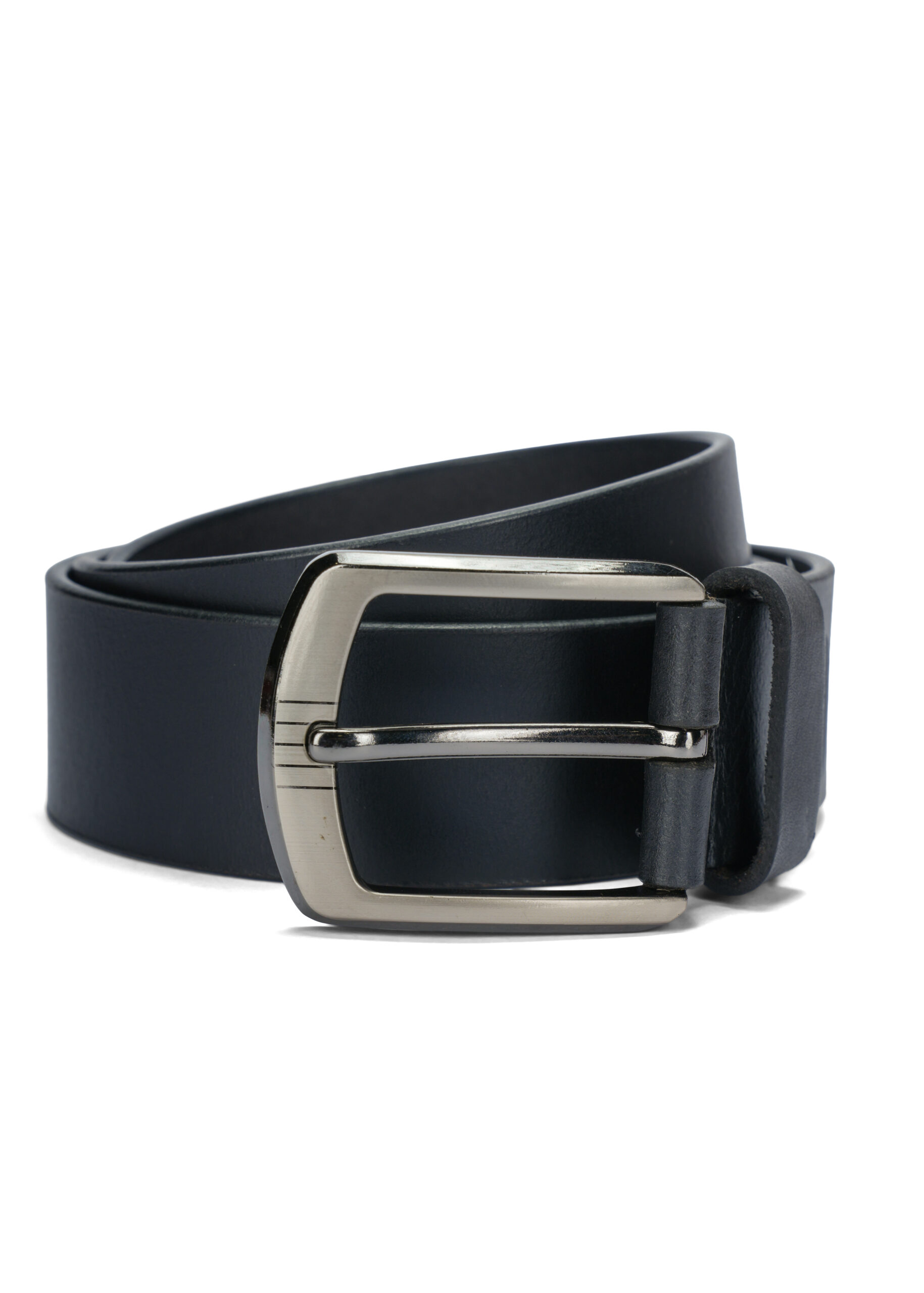 Disky Premium Leather Belt with Heavy Buckle - Black - Image 2