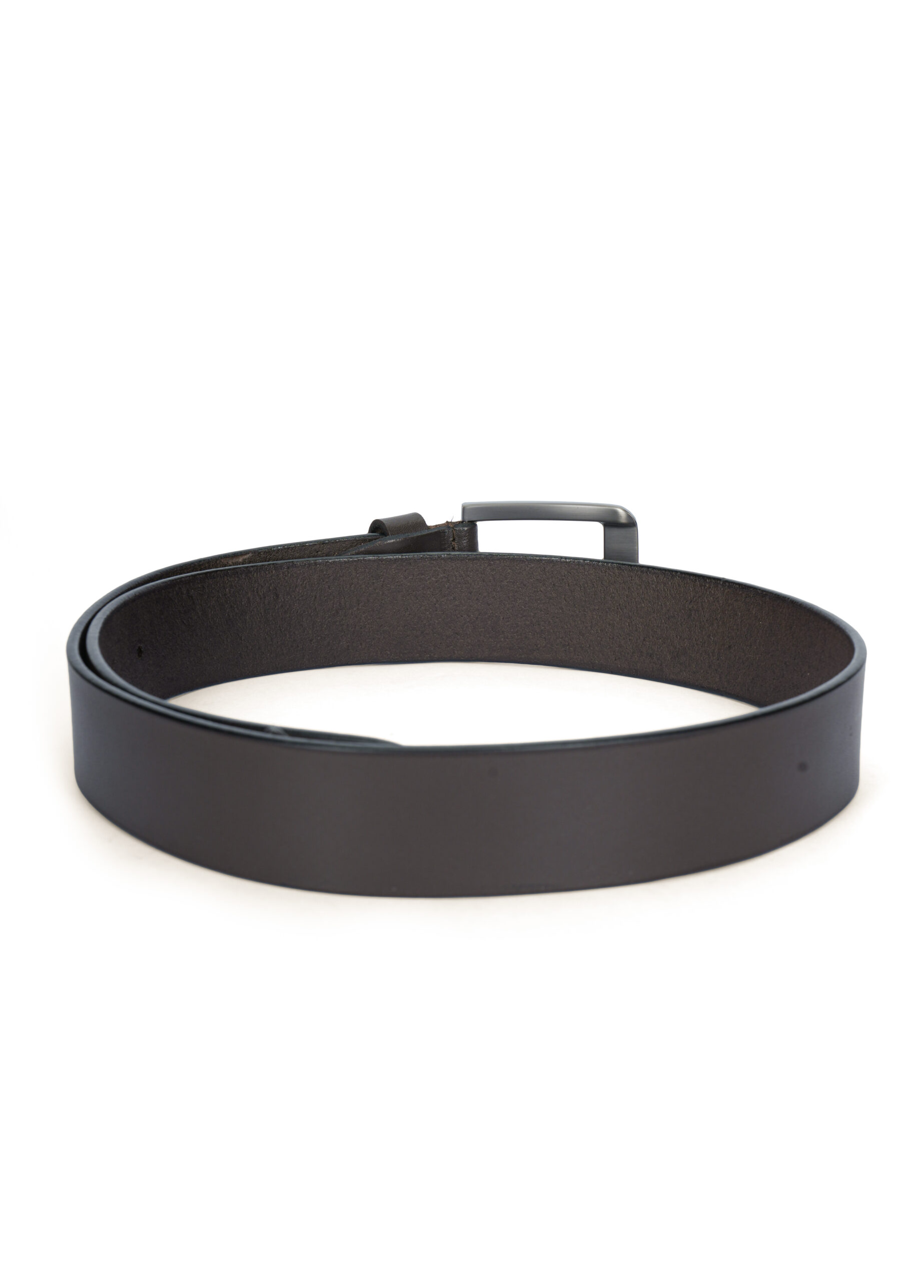 Disky Premium Leather Belt with Heavy Buckle - Brown - Image 6