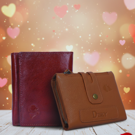 Disky Premium Leather Couple Combo